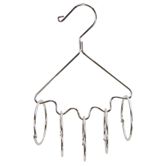 Silver Circular Hanging Organizer with Clips - Picture 5 of 6